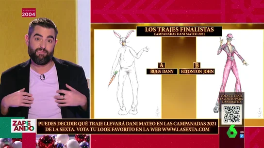 El 'problema' de Dani Mateo con uno de los trajes de las Campanadas: "Tengo más musgo que pelo" El 'problema' de Dani Mateo con uno de los trajes de las Campanadas: "Tengo más musgo que pelo"