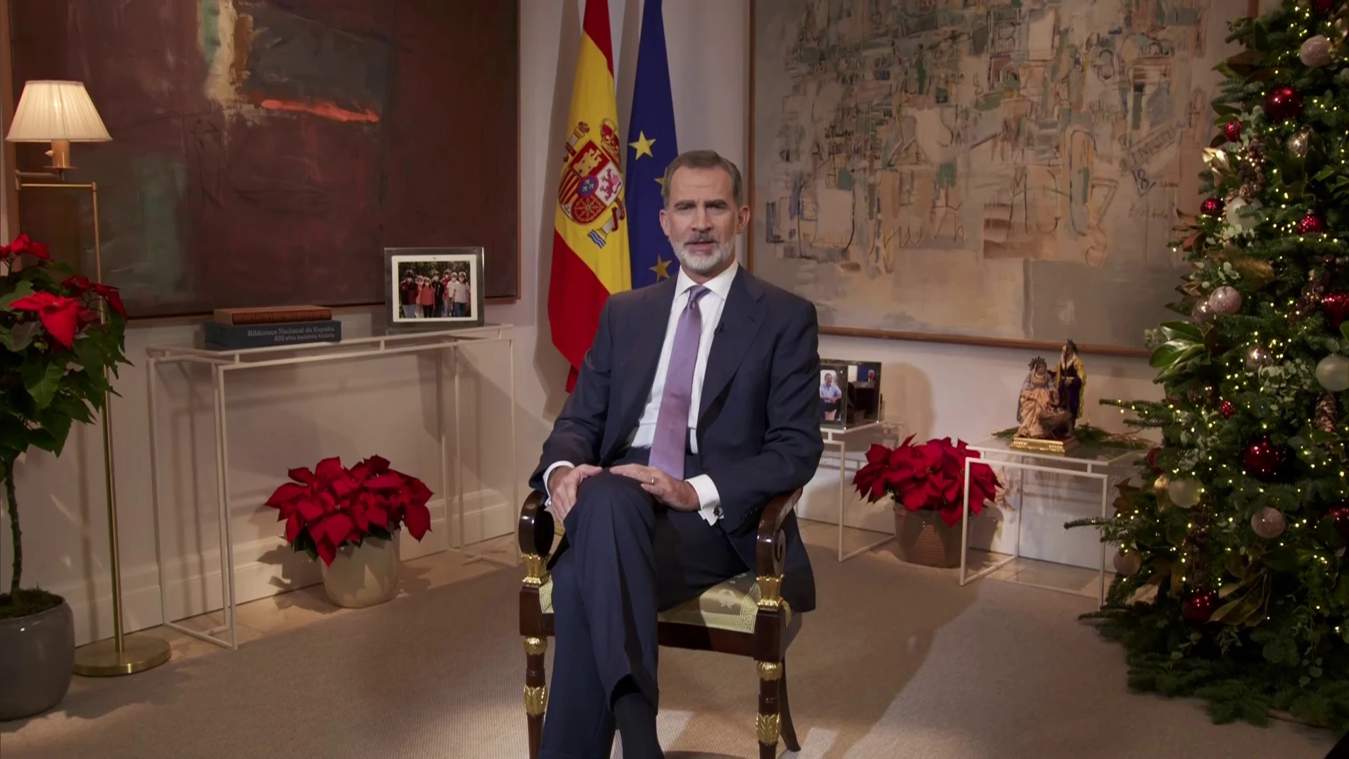 Felipe VI ofrece el discurso de Navidad de 2021