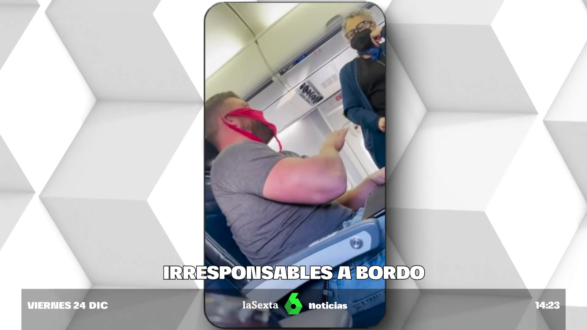 Los incidentes violentos en los aviones, disparados: aumentan más de un 460% por los irresponsables que rechazan usar mascarilla