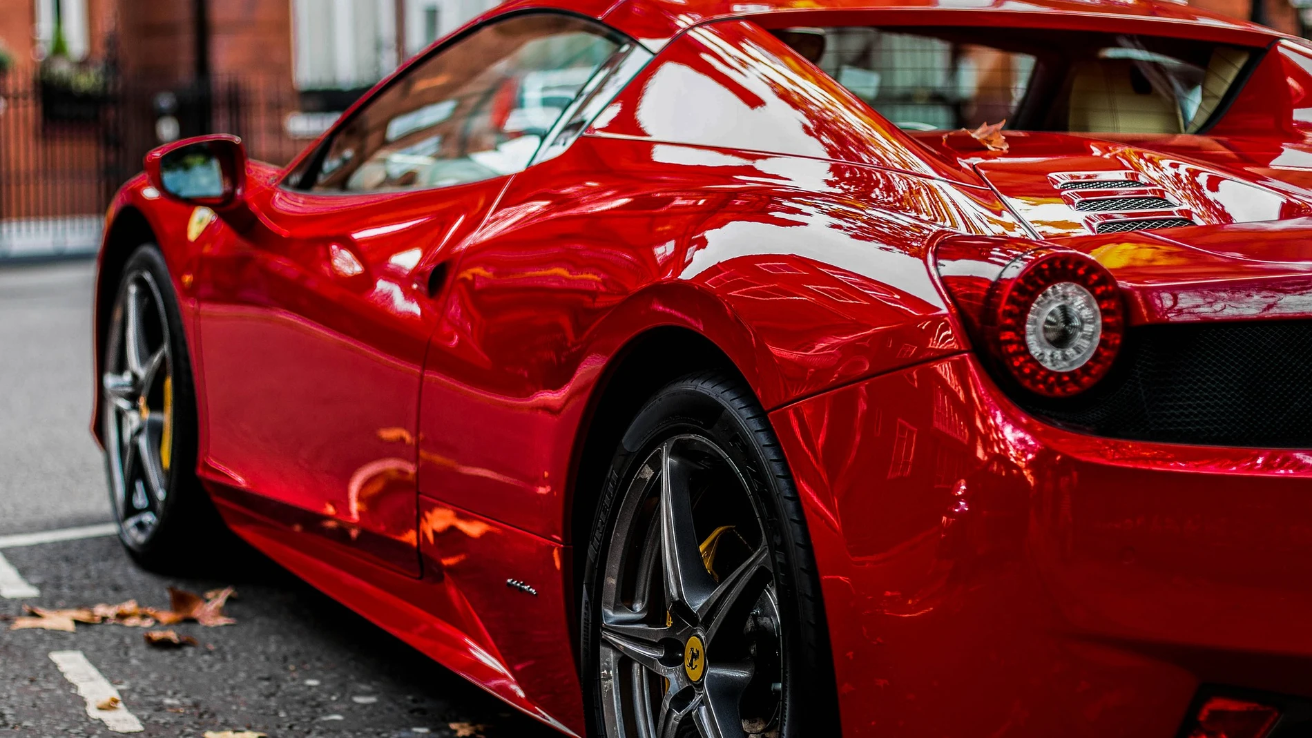 Imagen de archivo de un Ferrari rojo