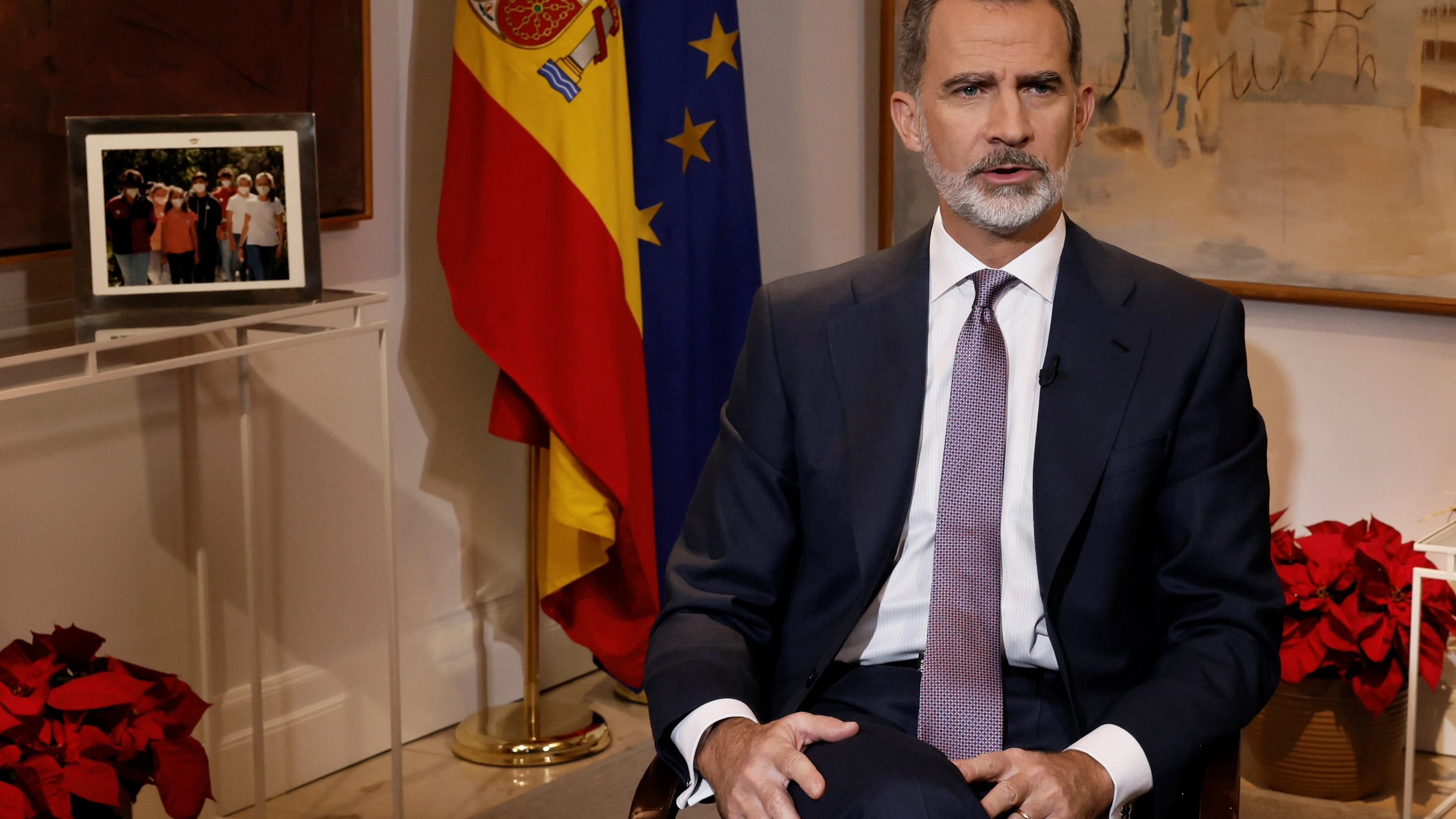 El rey Felipe VI en el discurso de Navidad.