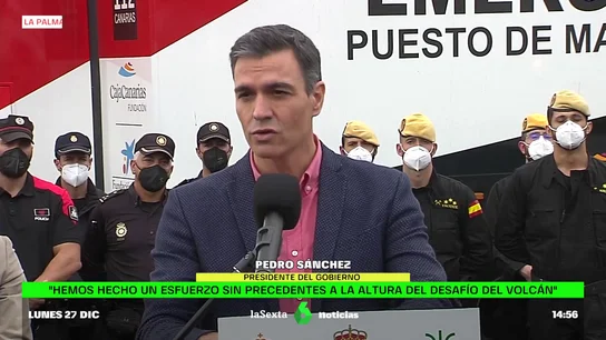 Pedro Sánchez en La Palma Pedro Sánchez en La Palma