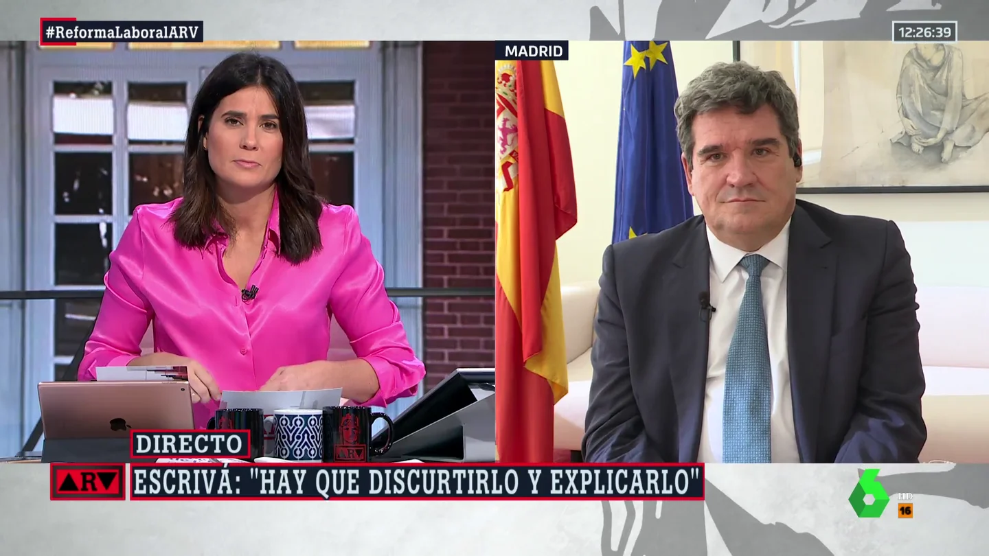 El ministro Escrivá en Al Rojo Vivo El ministro Escrivá en Al Rojo Vivo