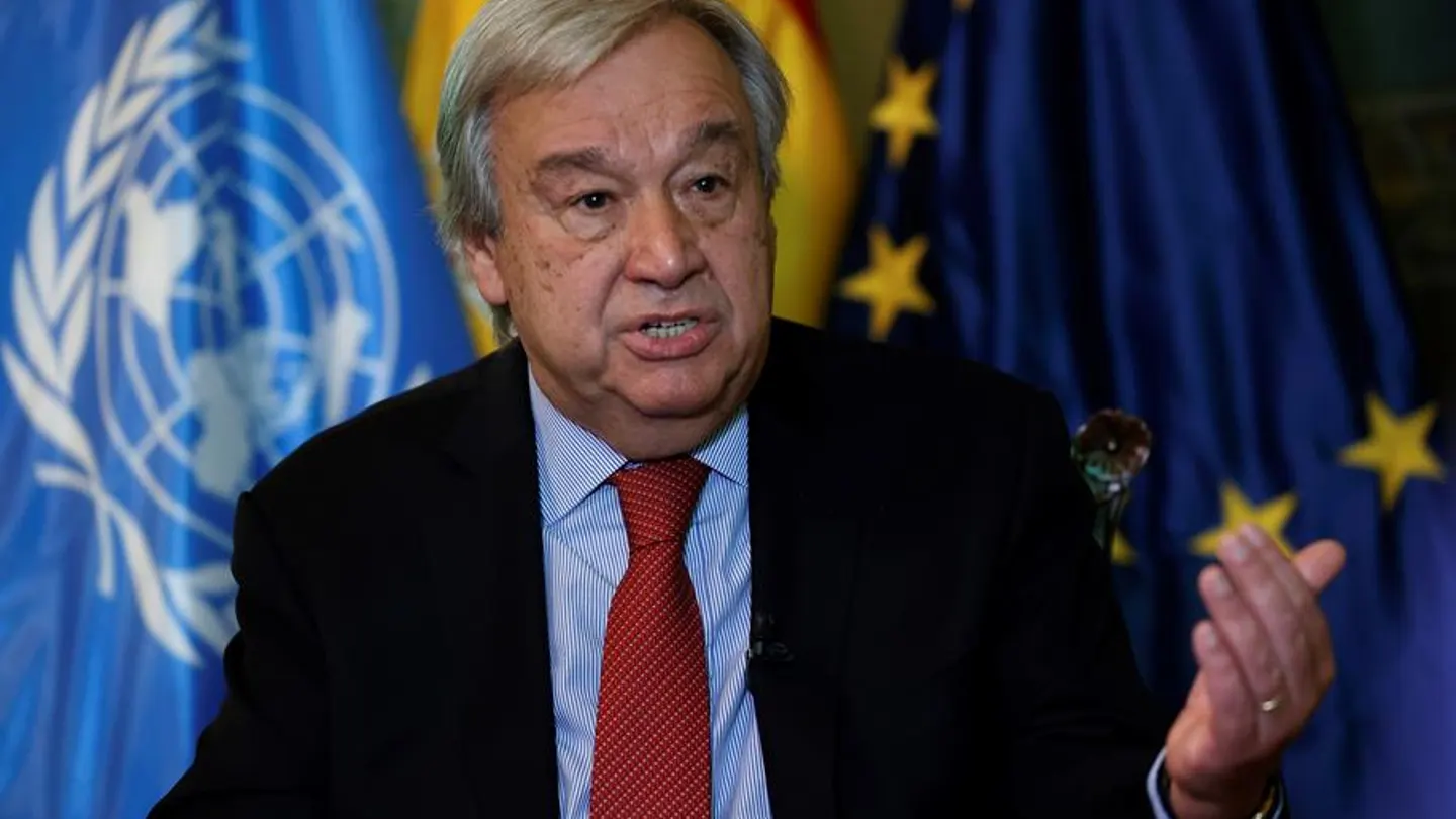 Fotografía de archivo en la que se registró al secretario general de la ONU, Antonio Guterres. Fotografía de archivo en la que se registró al secretario general de la ONU, Antonio Guterres.