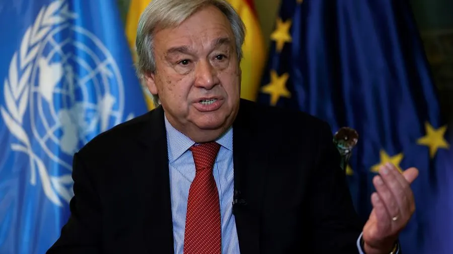 Fotografía de archivo en la que se registró al secretario general de la ONU, Antonio Guterres. 