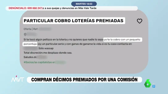 Comprar décimos premiados para blanquear dinero Comprar décimos premiados para blanquear dinero