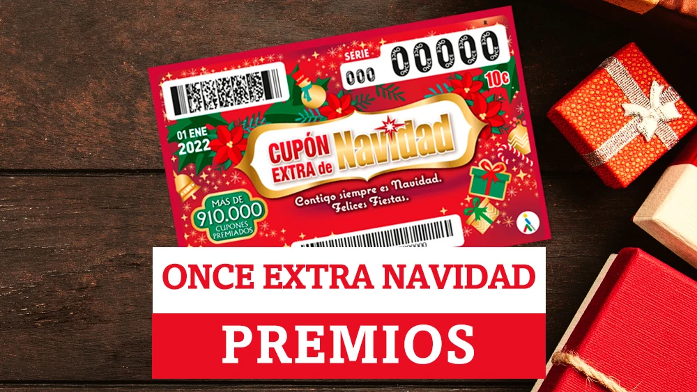 ¿Qué premios reparte el Cupón Extra de Navidad de la ONCE?