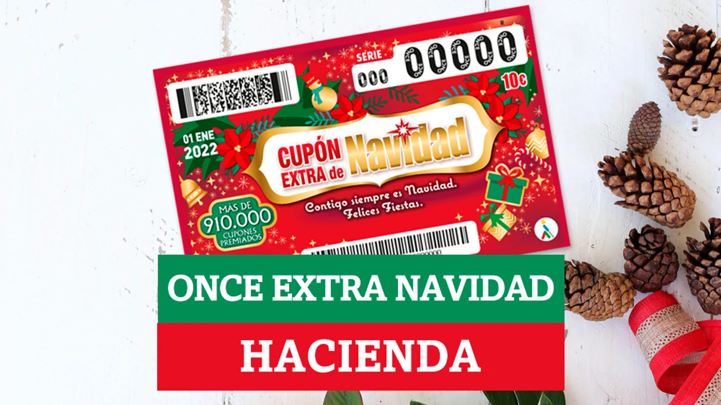 Cupón Extra de Navidad de la ONCE: ¿cuánto se queda Hacienda? Cupón Extra de Navidad de la ONCE: ¿cuánto se queda Hacienda?