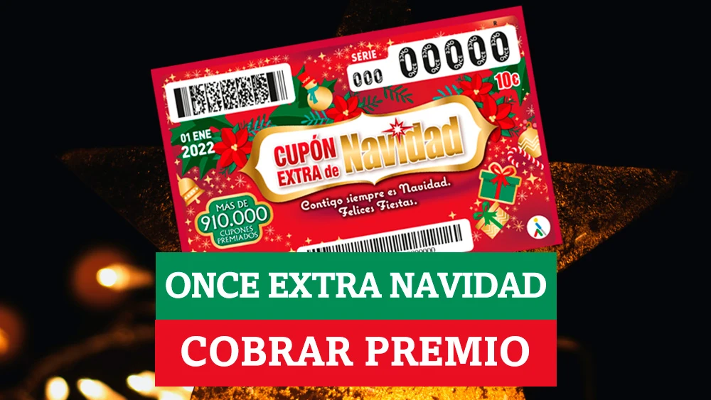 ¿Cómo puedo cobrar mi premio del Cupón Extra de Navidad de la ONCE?