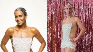 Dabiz Muñoz vuelve a lucir el vestido de las Campanadas de Cristina Pedroche: "Veremos si es capaz de superar esta sensualidad"
