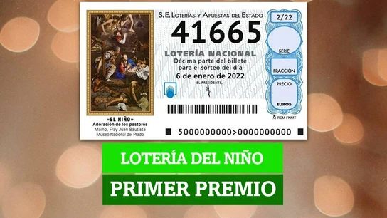 Primer Premio de la Lotería del Niño Primer Premio de la Lotería del Niño