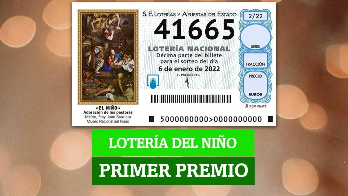 Primer Premio de la Lotería del Niño