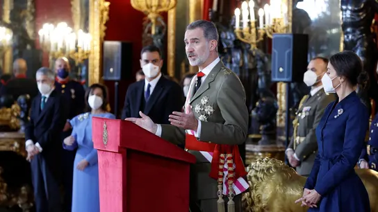 Felipe VI pronuncia un discurso durante la Pascua Militar Felipe VI pronuncia un discurso durante la Pascua Militar