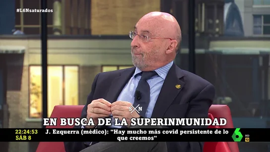 El doctor Julián Ezquerra avisa: "Si las nuevas infecciones de ómicron van a provocar COVID persistente hay otro problema" El doctor Julián Ezquerra avisa: "Si las nuevas infecciones de ómicron van a provocar COVID persistente hay otro problema"
