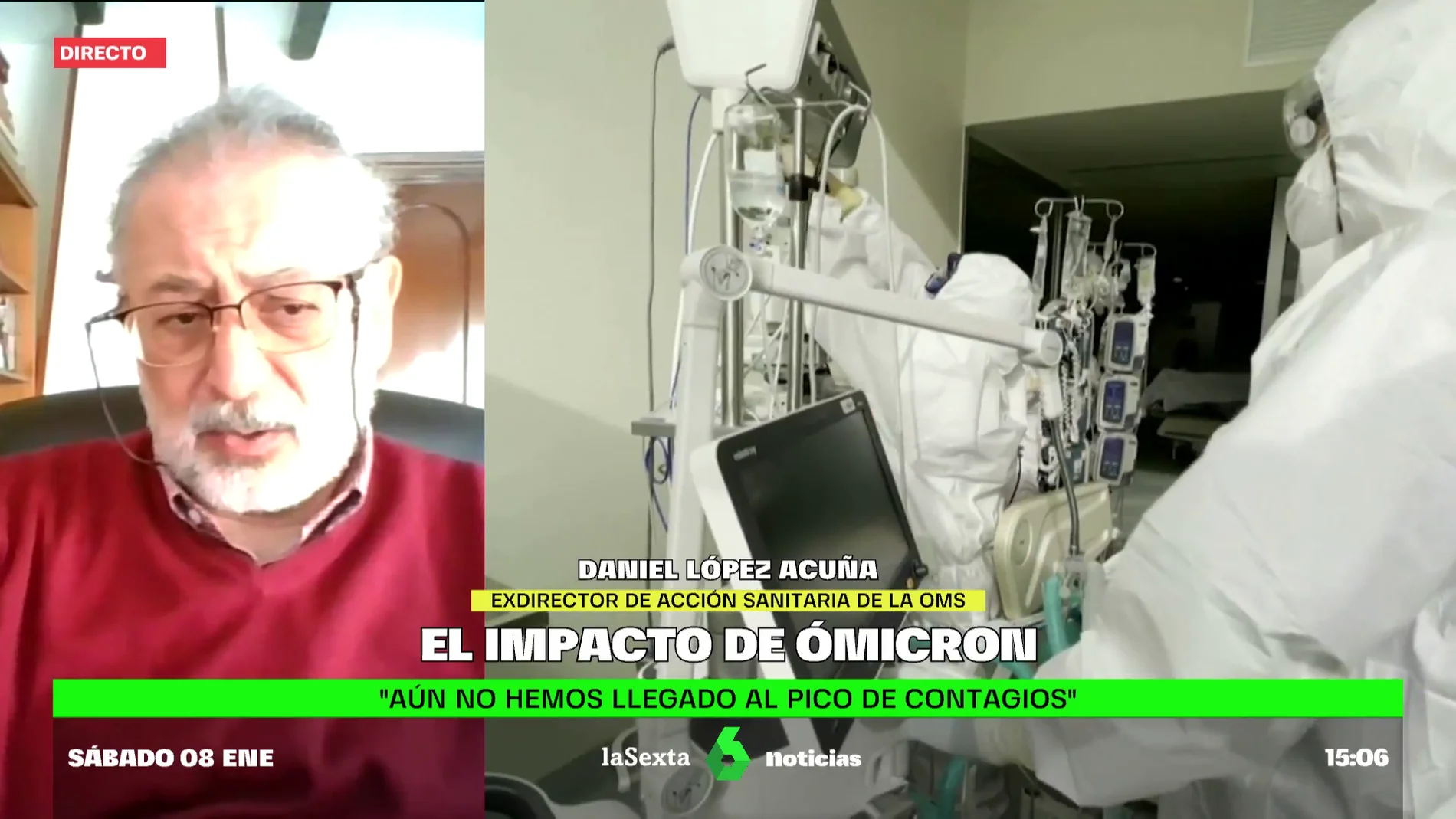 López Acuña, tajante sobre ómicron: "No estamos ante una gripalización ni ante el fin de la pandemia"