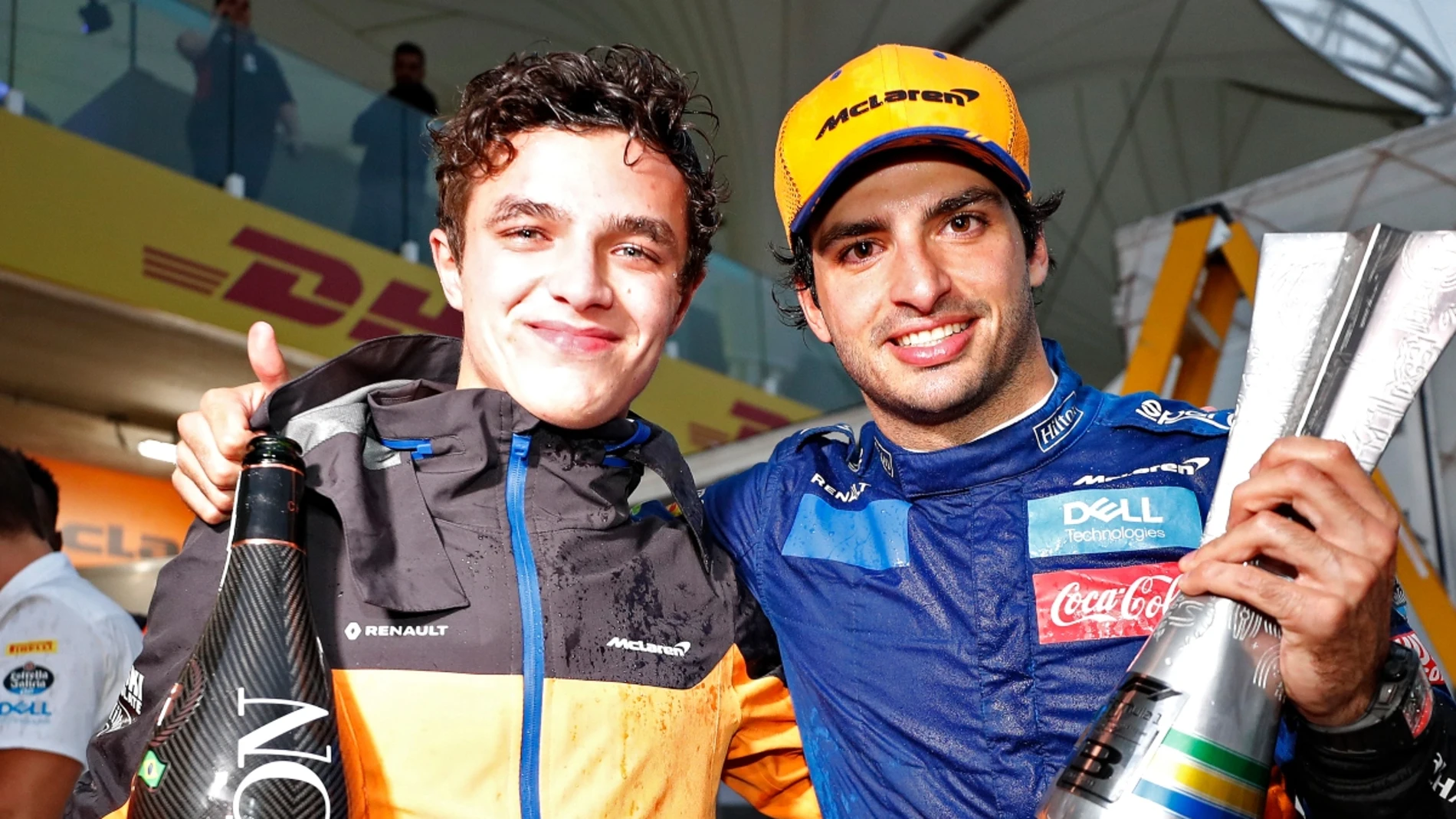 Norris, con Carlos Sainz