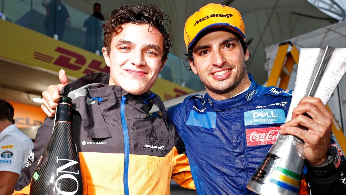 Norris, con Carlos Sainz