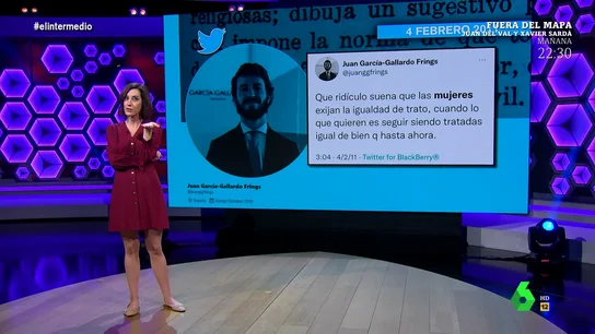 Cristina Gallego muestra los tuits de García Gallardo (Vox) que demuestran que es "machista, racista y homófobo nivel experto" Cristina Gallego muestra los tuits de García Gallardo (Vox) que demuestran que es "machista, racista y homófobo nivel experto"