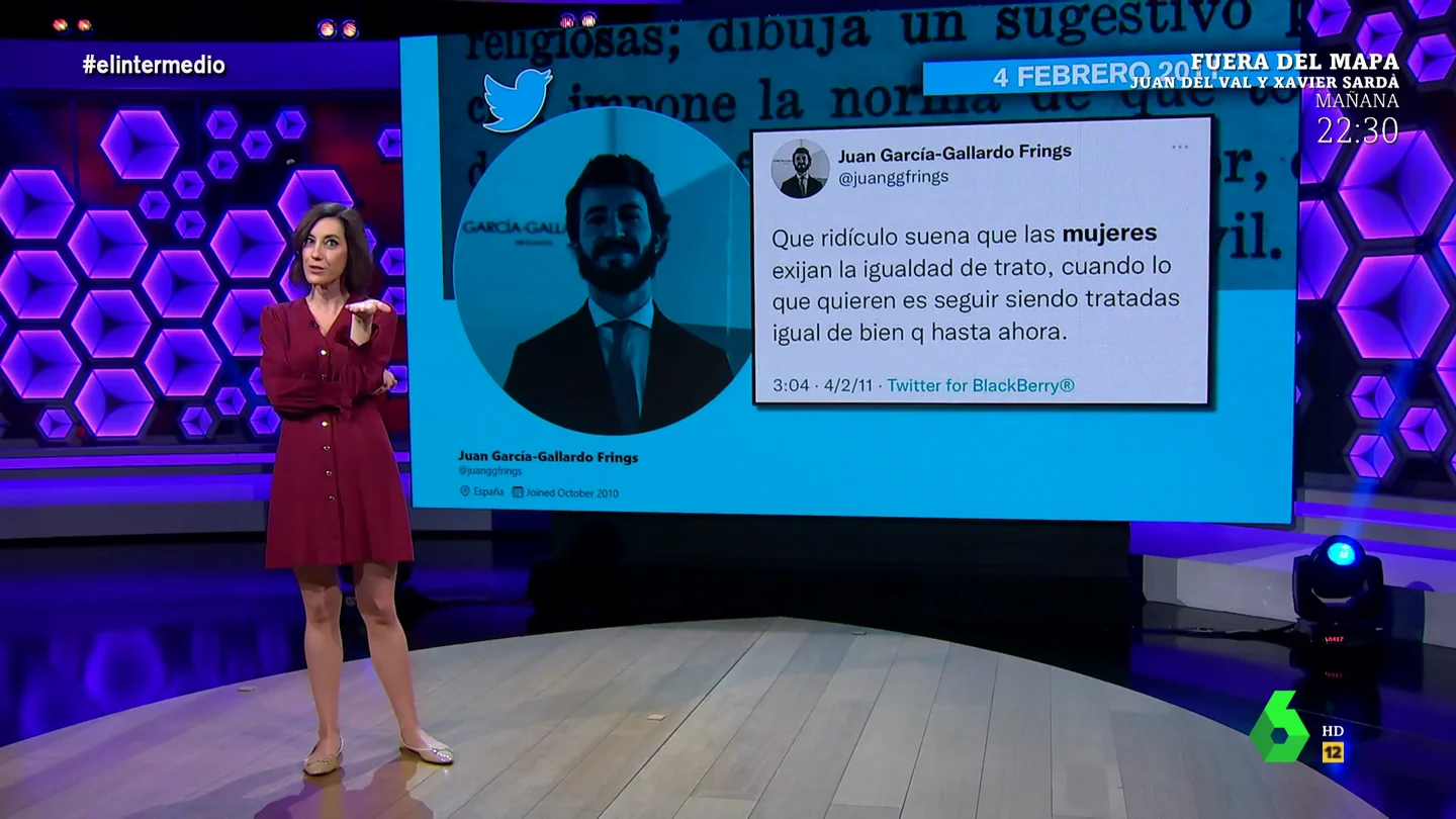 Cristina Gallego muestra los tuits de García Gallardo (Vox) que demuestran que es "machista, racista y homófobo nivel experto" Cristina Gallego muestra los tuits de García Gallardo (Vox) que demuestran que es "machista, racista y homófobo nivel experto"