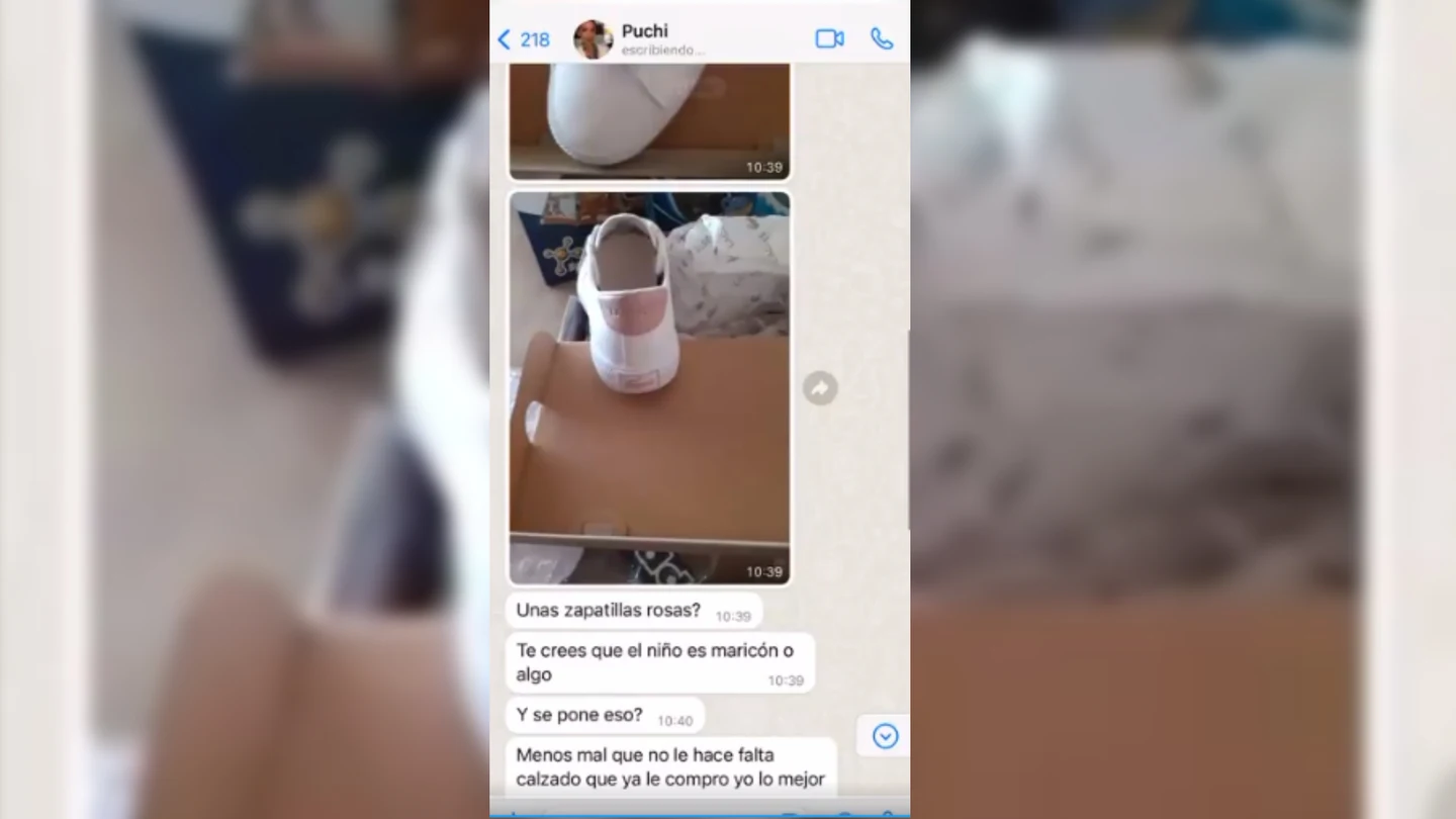 La conversación de Omar Montes y la madre de su hijo La conversación de Omar Montes y la madre de su hijo
