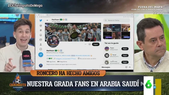 La reacción de Tomás Roncero cuando descubre en directo que su fan es seguidor de Messi La reacción de Tomás Roncero cuando descubre en directo que su fan es seguidor de Messi