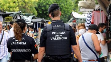 Agentes de la Policía Local de València