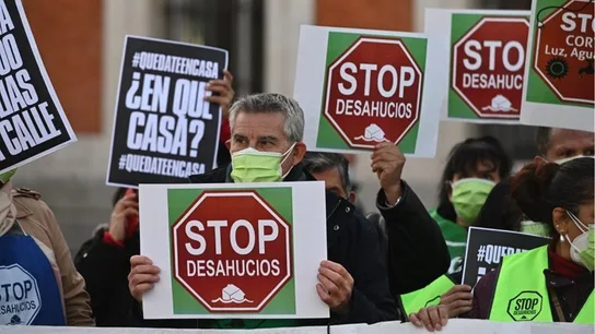 Manifestación contra los desahucios en Madrid Manifestación contra los desahucios en Madrid