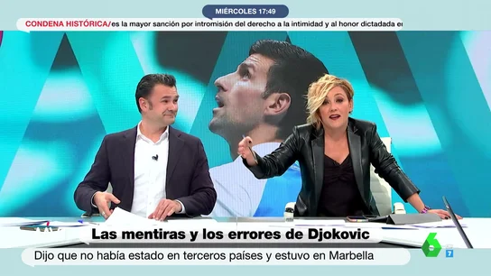 La reacción de Cristina Pardo a los presentadores australianos pillados llamando "imbécil" y "mentiroso" a Djokovic La reacción de Cristina Pardo a los presentadores australianos pillados llamando "imbécil" y "mentiroso" a Djokovic