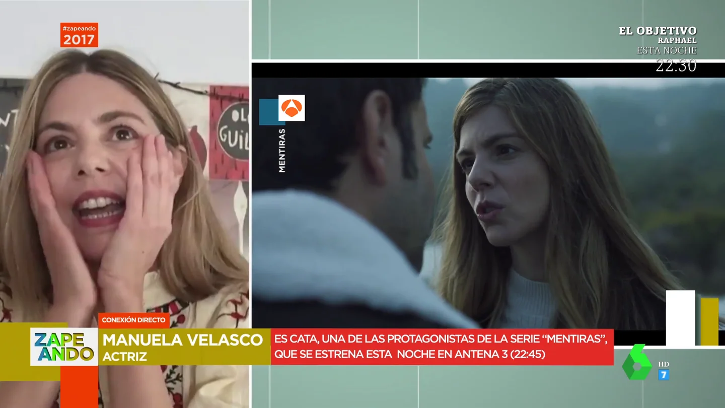 Manuela Velasco explica cómo la serie 'Mentiras' hace reflexionar al espectador: "Hace pensar por qué nos creemos a alguien" Manuela Velasco explica cómo la serie 'Mentiras' hace reflexionar al espectador: "Hace pensar por qué nos creemos a alguien"