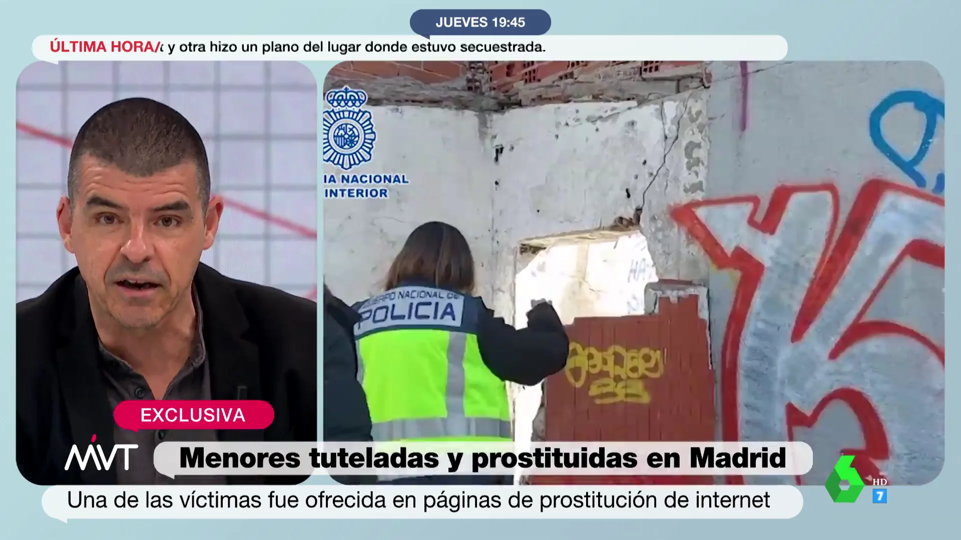 Una de las menores tuteladas explotadas en Madrid fue ofrecida en páginas de prostitucion en Internet