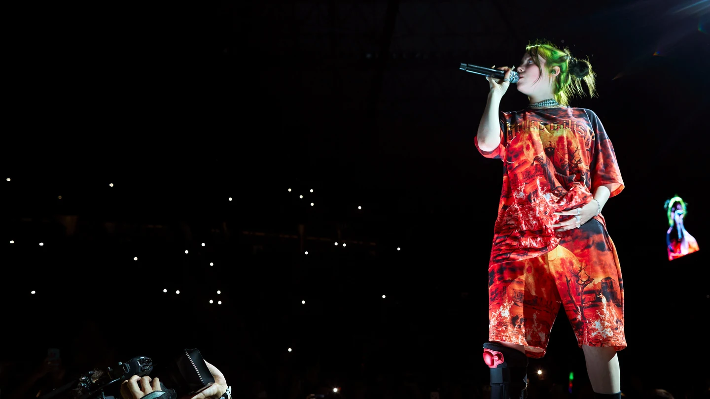 Imagen de archivo de la cantante y compositora estadounidense Billie Eilish Imagen de archivo de la cantante y compositora estadounidense Billie Eilish