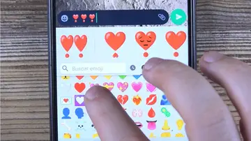 Emoji corazón con punto de WhatsApp