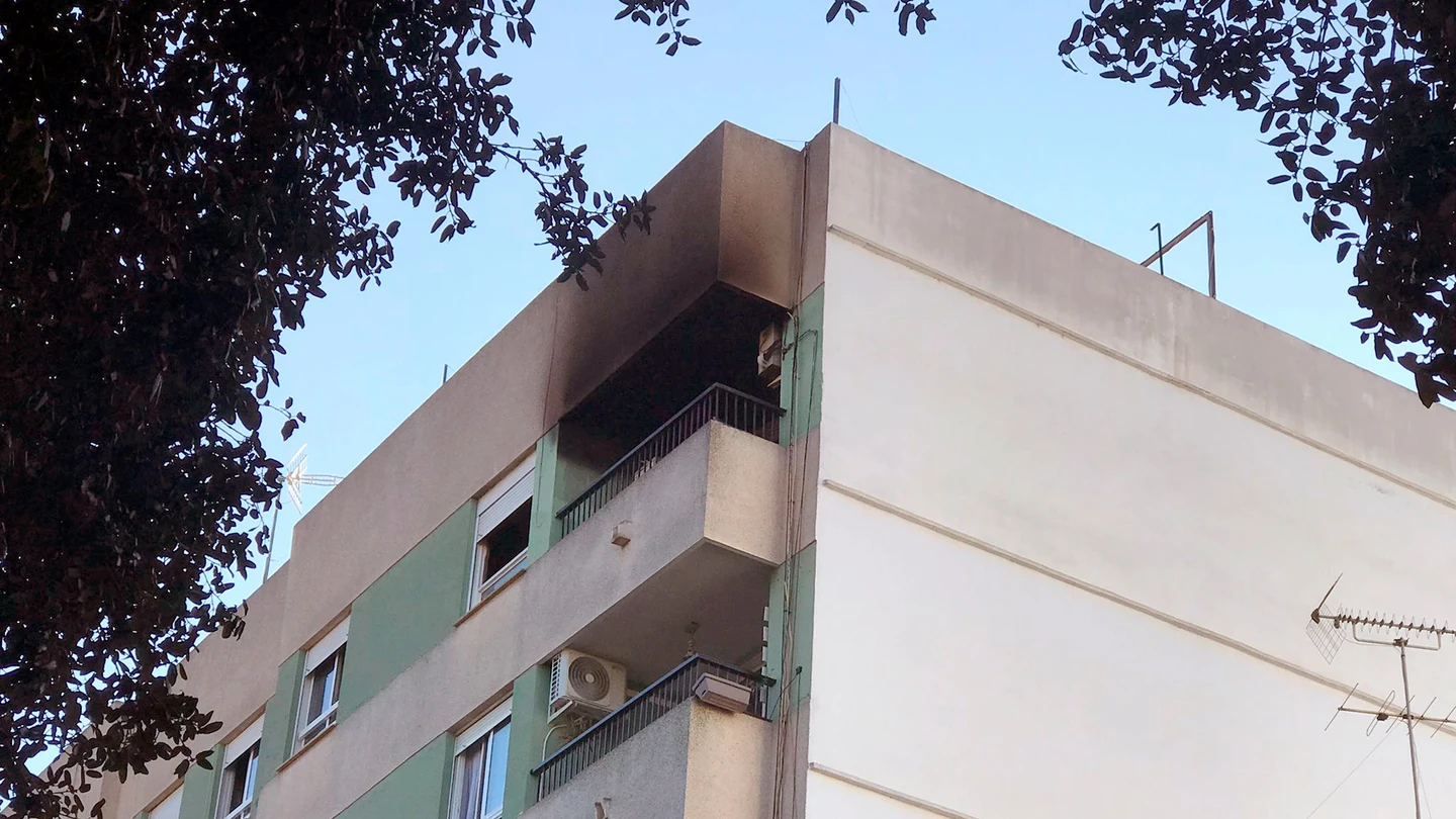 Vivienda en la que se ha registrado el incendio. Vivienda en la que se ha registrado el incendio.