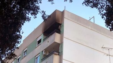 Vivienda en la que se ha registrado el incendio. 