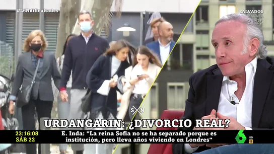 Eduardo Inda: "La reina Sofía no se divorció por mantener la institución, pero su residencia habitual era Londres" Eduardo Inda: "La reina Sofía no se divorció por mantener la institución, pero su residencia habitual era Londres"