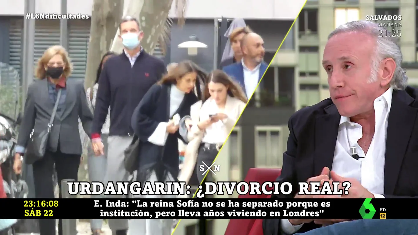 Eduardo Inda: "La reina Sofía no se divorció por mantener la institución, pero su residencia habitual era Londres" Eduardo Inda: "La reina Sofía no se divorció por mantener la institución, pero su residencia habitual era Londres"