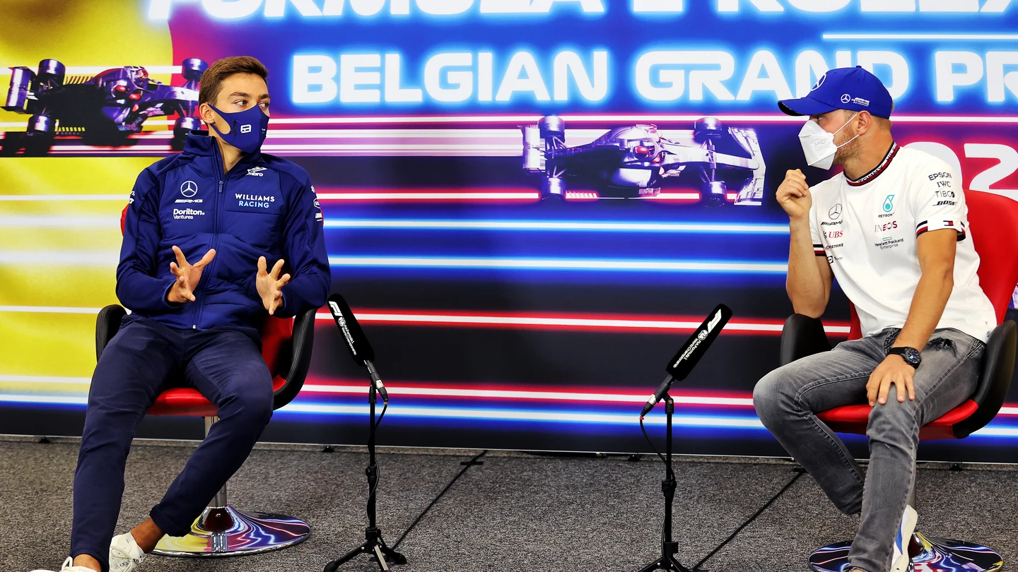 George Russell y Valtteri Bottas George Russell y Valtteri Bottas