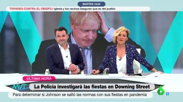 Cristina Pardo, asombrada con el "récord" de Boris Johnson al cumplirse 24 horas sin noticias de nuevas fiestas