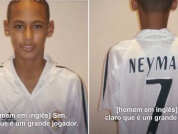 Neymar, en las pruebas del Real Madrid