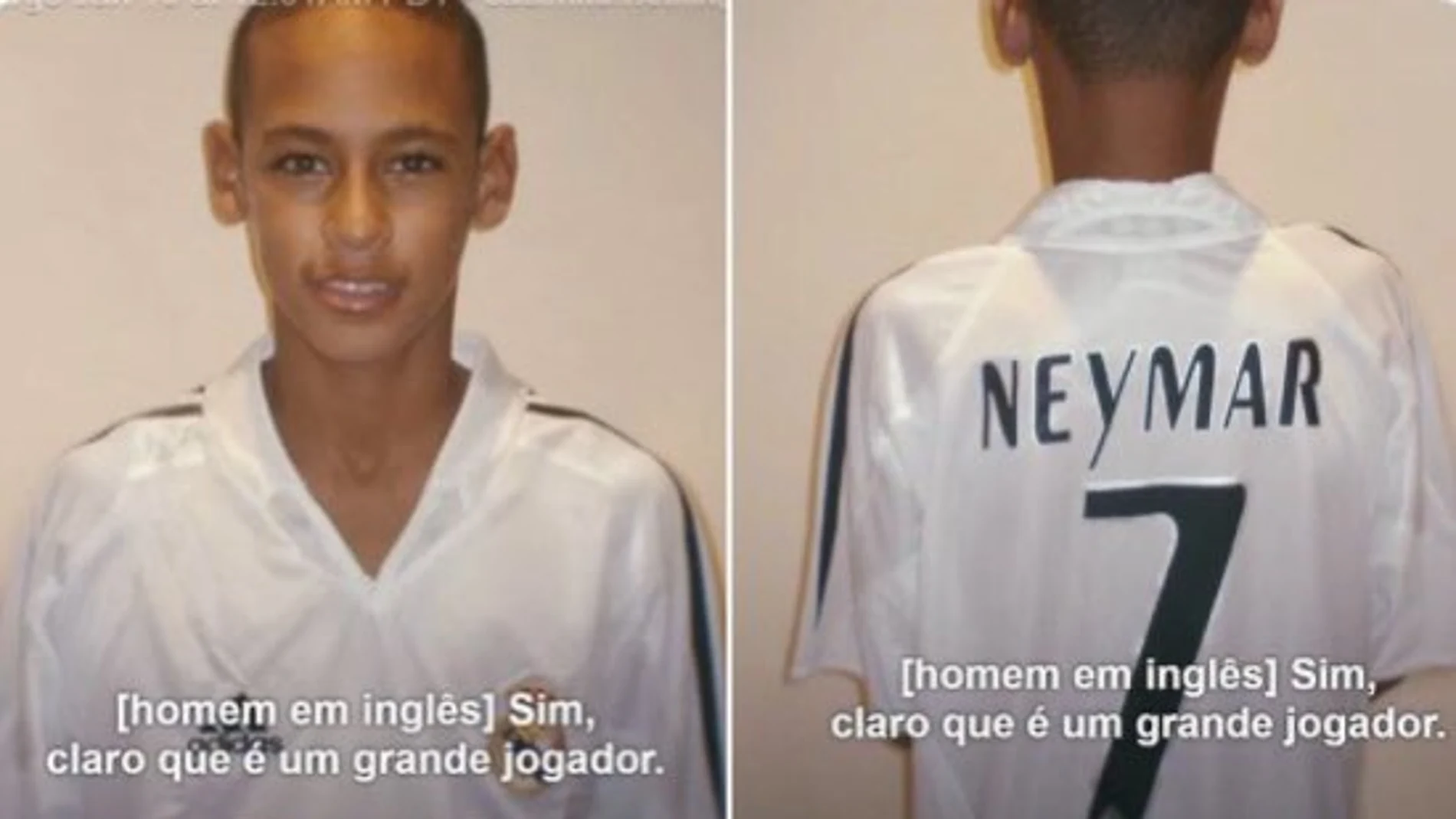 Neymar, en las pruebas del Real Madrid