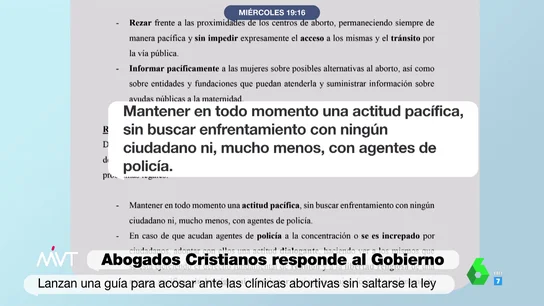 Abogados Cristianos lanza una guía para que los antiabortistas puedan seguir acosando a las mujeres ante las clínicas impunemente Abogados Cristianos lanza una guía para que los antiabortistas puedan seguir acosando a las mujeres ante las clínicas impunemente