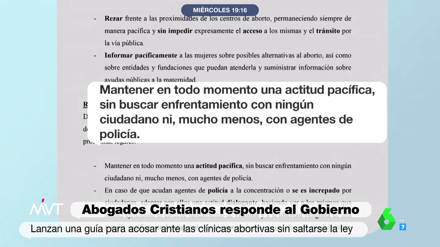 Abogados Cristianos lanza una guía para que los antiabortistas puedan seguir acosando a las mujeres ante las clínicas impunemente Abogados Cristianos lanza una guía para que los antiabortistas puedan seguir acosando a las mujeres ante las clínicas impunemente