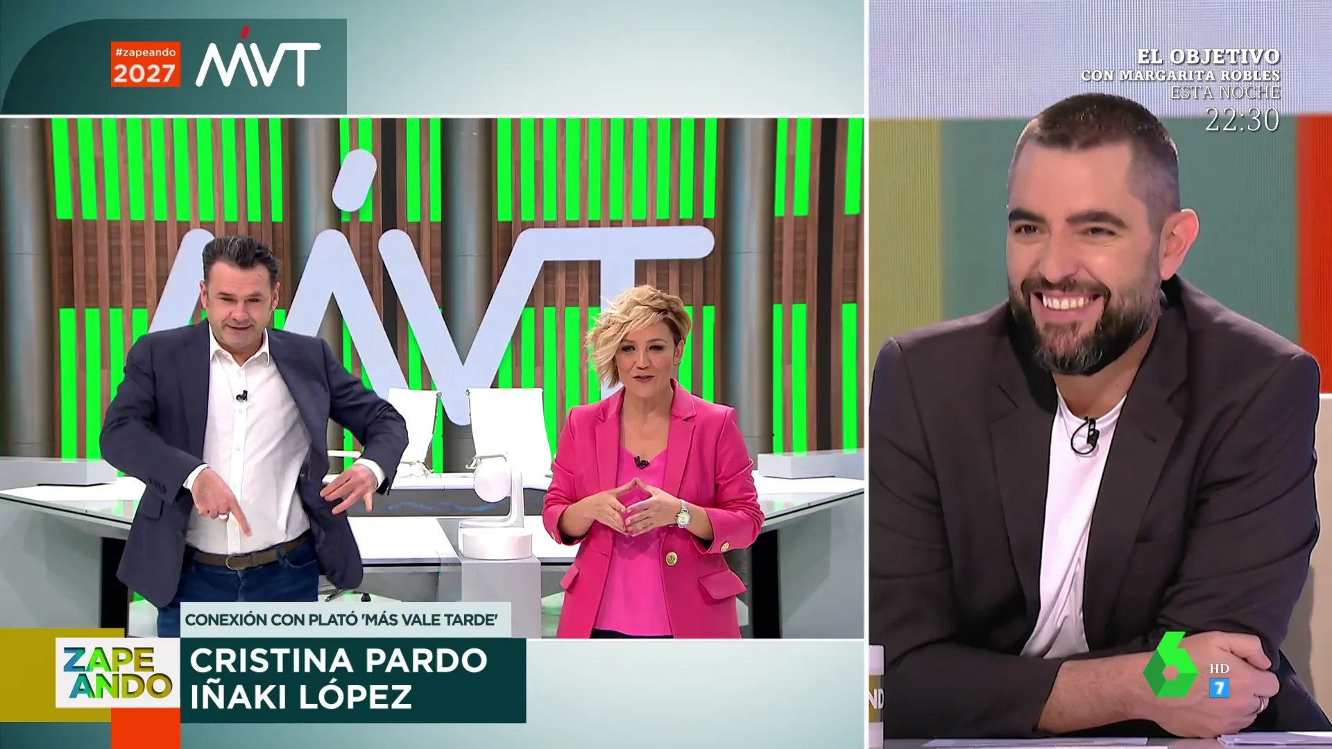 Iñaki López sorprende en directo al arrancarse a bailar en el plató de Más Vale Tarde 