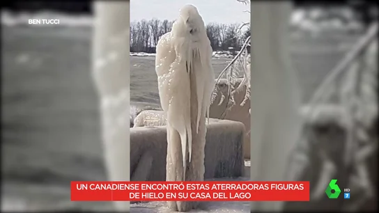Las aterradoras figuras de hielo delante de una casa que dejan alucinada a Cristina Pedroche: "Me cago viva" Las aterradoras figuras de hielo delante de una casa que dejan alucinada a Cristina Pedroche: "Me cago viva"