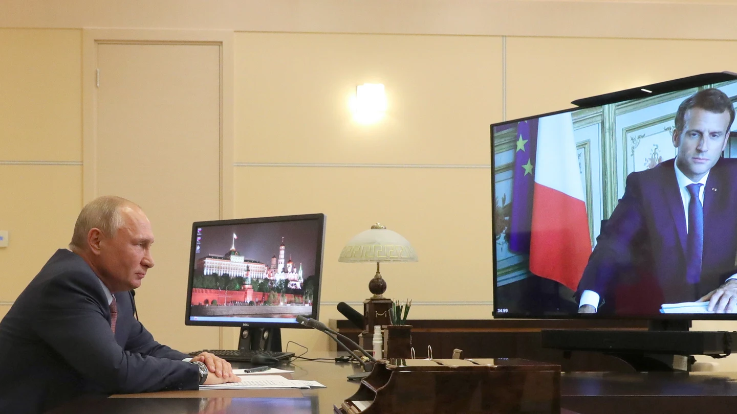 Reunión de Putin y Macron para hablar del conflicto en Ucrania Reunión de Putin y Macron para hablar del conflicto en Ucrania