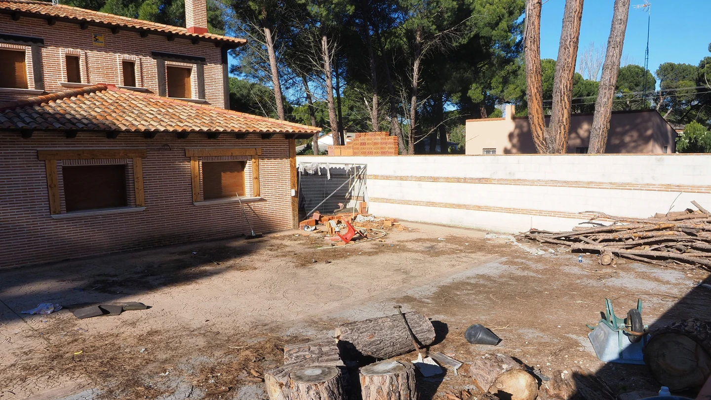 Vista de la casa del detenido por la desaparición de Esther López Vista de la casa del detenido por la desaparición de Esther López