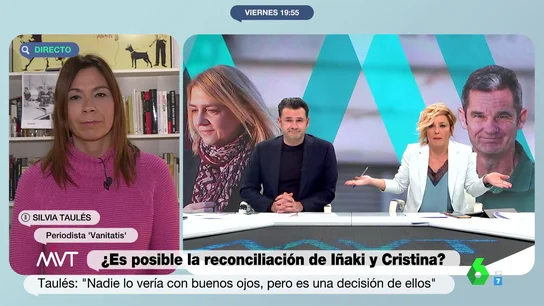 La sorpresa de Cristina Pardo ante la posibilidad de reconciliación entre Urdangarin y Cristina La sorpresa de Cristina Pardo ante la posibilidad de reconciliación entre Urdangarin y Cristina