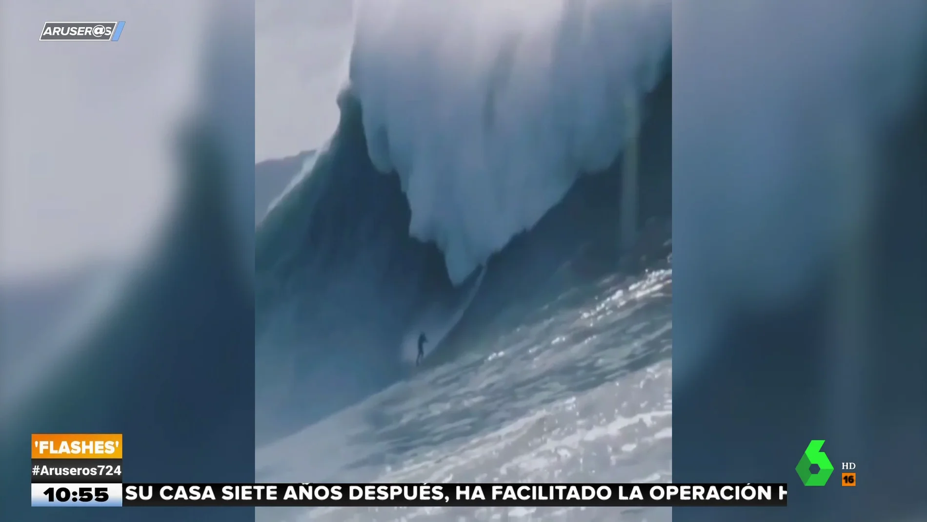Surfista viral ola gigante