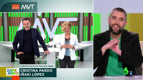 El inesperado arranque de afecto de Dani Mateo a Iñaki López y Cristina Pardo: "¡Os como!" El inesperado arranque de afecto de Dani Mateo a Iñaki López y Cristina Pardo: "¡Os como!"