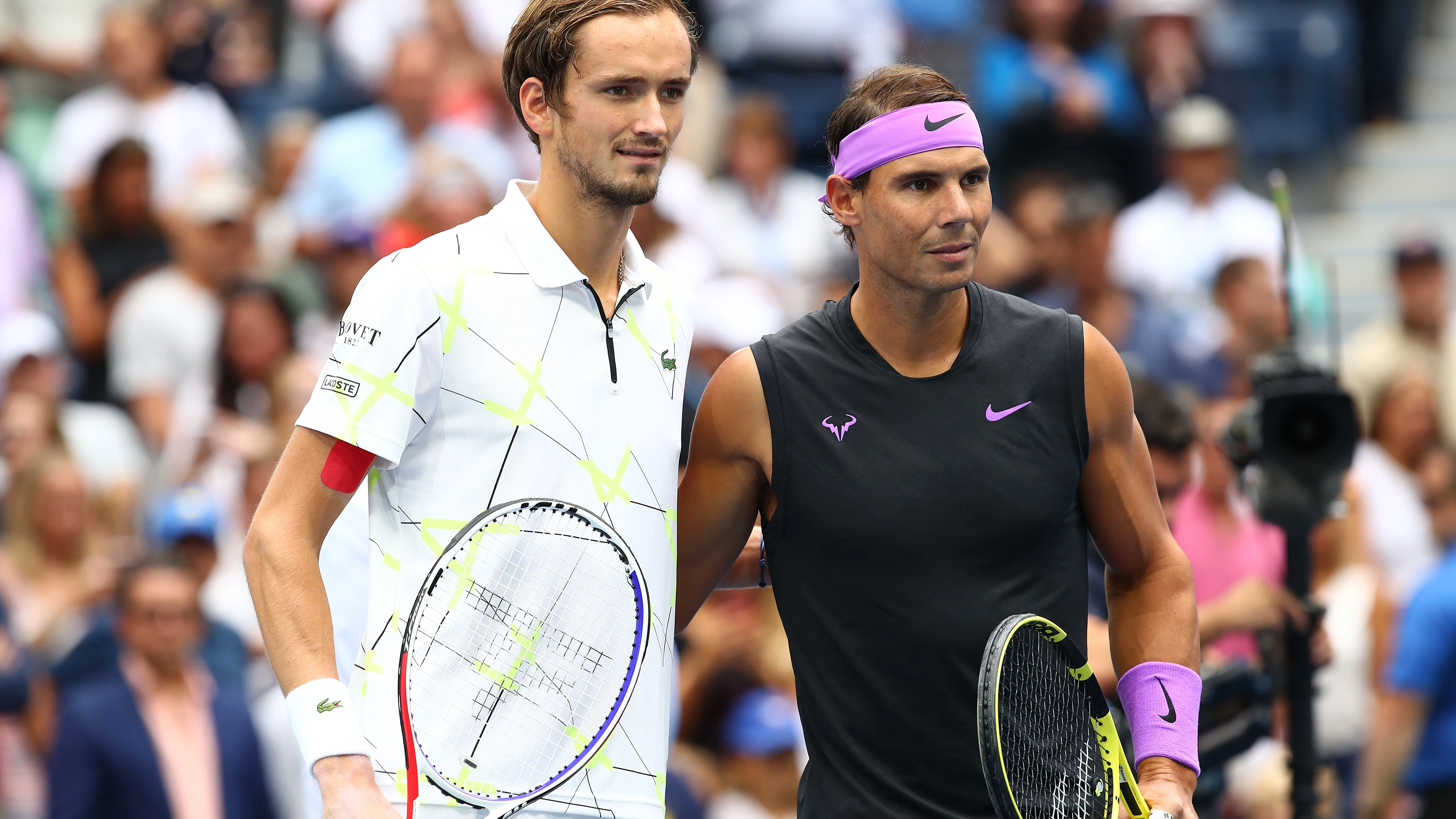 Daniil Medvedev y Rafa Nadal